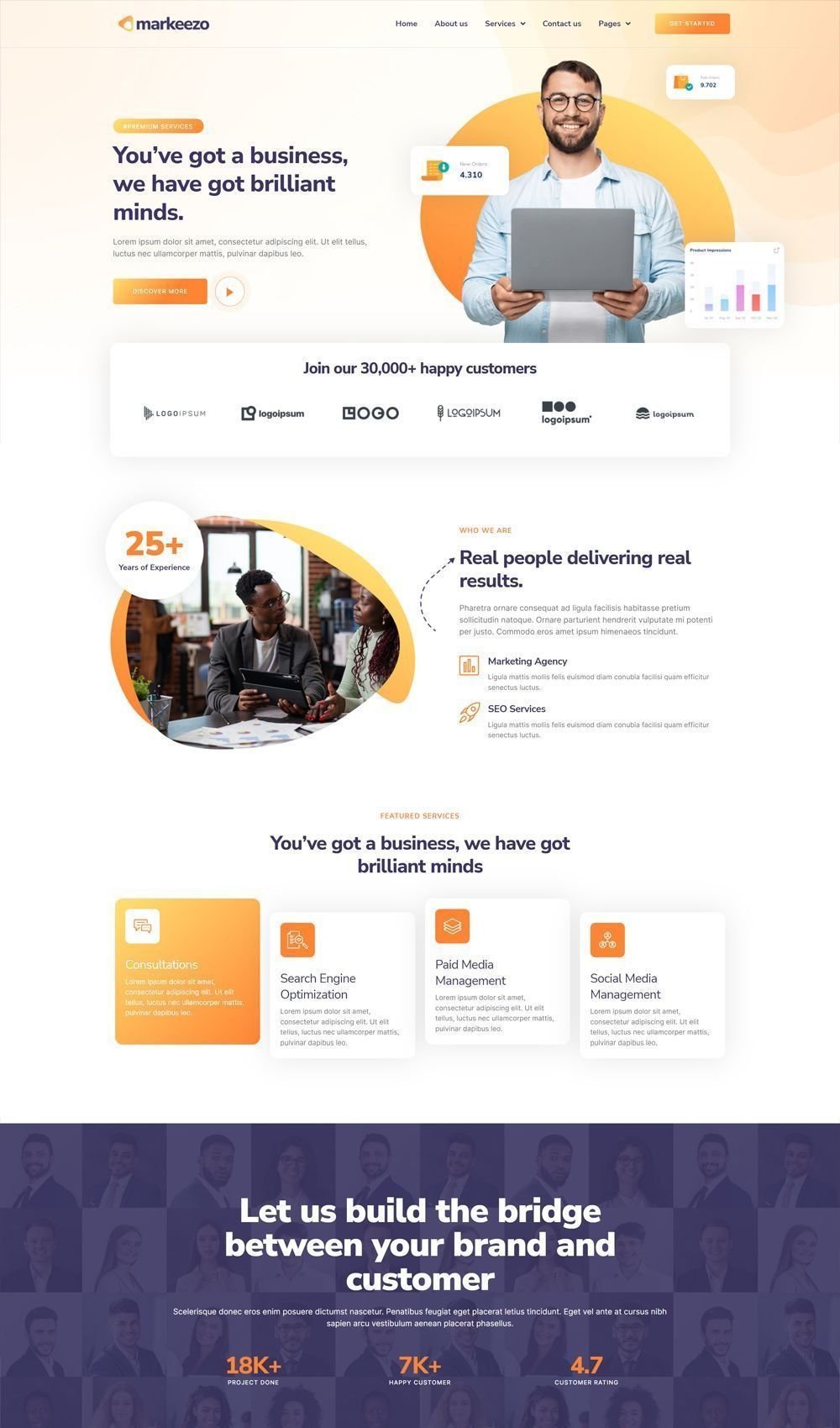 SEO optimized business website design